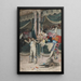 La multitud adorando a los toreros - Jehan Georges Vibert — cuadro enmarcado en la pared
