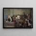 El Juicio de Pierrot - Jehan Georges Vibert — cuadro enmarcado en la pared