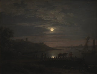 Jens Juel - The Crossing over the Little Belt at Snoghj Moonrise.webp