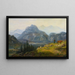 Vista de Giesbach en el lago de Brienz con Interlaken y las montañas del Jura - Jens Peter Müller — cuadro enmarcado en la pared