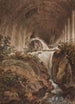 Cascada bajo una bóveda de piedra - Jens Petersen Lund — vista de la obra