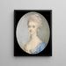 Portrait of a Lady - Jeremiah Meyer — framed artwork on a wall