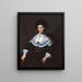 retrato de Maria Salome von Stalburg 1602-1646, esposa de Johann Maximilian zum Jungen - Jeremias van Winghe — cuadro enmarcado en la pared