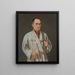 Autorretrato - Jerzy Ascher — cuadro enmarcado en la pared