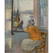 Reproduction of the painting Young Woman in Front of the Open Window at Île d'Yeu - Henri Lebasque
