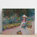 Reproduction of the painting Young Girl in Giverny Garden - Claude Monet