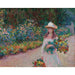 Reproduction of the painting Young Girl in Giverny Garden - Claude Monet