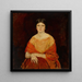 Joven mujer en amarillo - Charles Webster Hawthorne — cuadro enmarcado en la pared