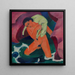 Joven niño con un cordero, El Buen Pastor - Franz Marc — cuadro enmarcado en la pared