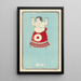 Catálogo ilustrado de cuadros de obuses de día No 41 - Jinta Hirayama — cuadro enmarcado en la pared