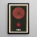 Fireworks at Night No. 91 - Jinta Hirayama — framed artwork on a wall