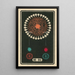 Fireworks at Night No. 93 - Jinta Hirayama — framed artwork on a wall