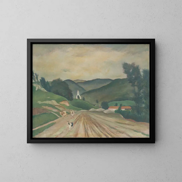 Plavecké Podhradie - Julius Schubert — cuadro enmarcado en la pared