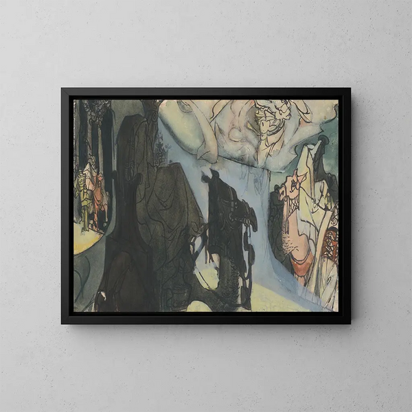 Tren de camellos - Jan Novák — cuadro enmarcado en la pared