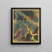figurative composition with a step - Jan Novák — framed artwork on a wall