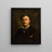 Retrato de una dama desconocida - János Donát — cuadro enmarcado en la pared