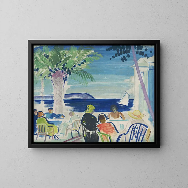 Costa Azul - János Vaszary — cuadro enmarcado en la pared