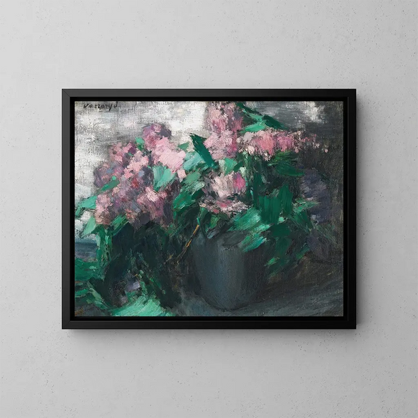 Lilas - János Vaszary — cuadro enmarcado en la pared