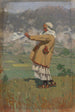 Woman of Šimanovany in folk costume - Joža Uprka — artwork view