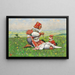 Young mother with her child on pilgrimage - Joža Uprka — framed artwork on a wall