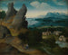 Paisaje con la Huida a Egipto - Joachim Patinier — vista de la obra