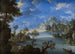 Landscape painting by the lake - Joachim Patinier — artwork view
