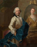 Autorretrato del pintor pintando el retrato de su esposa Angélique Louise Hélène Dessaulx - Joachim Rupalley — vista de la obra