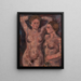 Nude Women Painting - Joachim Weingart — framed artwork on a wall