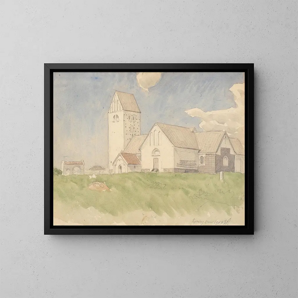 Iglesia de Ejsing - Joakim Skovgaard — cuadro enmarcado en la pared