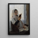Reading - Joan Llimona — framed artwork on a wall