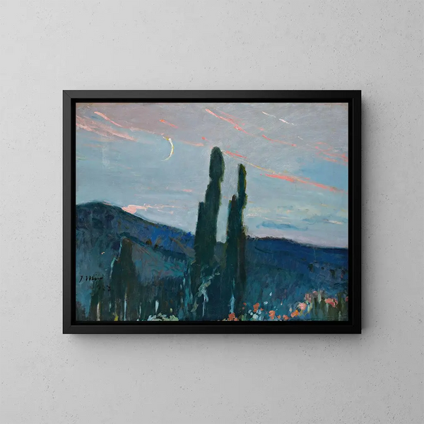 Crepúsculo - Joaquín Mir Trinxet — cuadro enmarcado en la pared