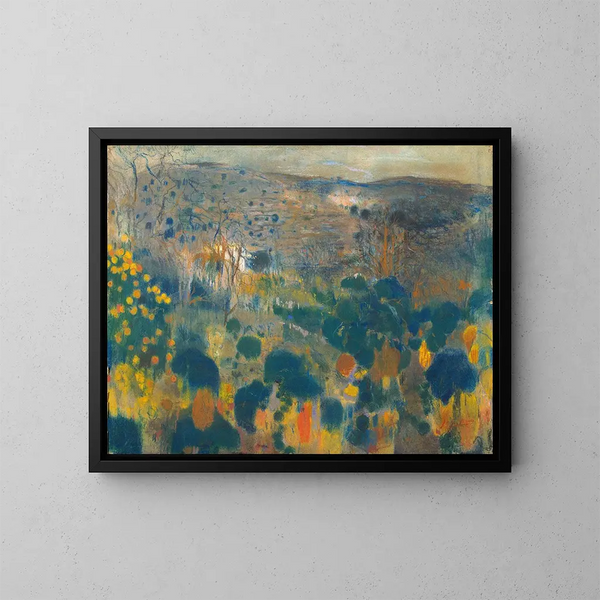 Paisaje - Joaquín Mir Trinxet — cuadro enmarcado en la pared