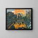 The artist's garden - Joaquín Mir Trinxet — framed artwork on a wall
