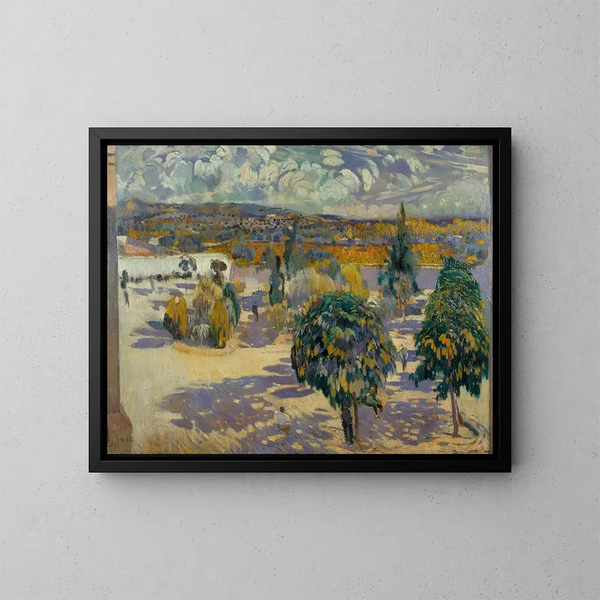 Cielo tormentoso - Joaquín Mir Trinxet — cuadro enmarcado en la pared