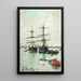 Bateaux dans un puerto - Joaquín Sorolla — cuadro enmarcado en la pared