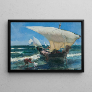 Joaqun Sorolla - En la costa de Valencia.webp