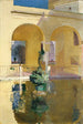Estanque de Carlos V Alcázar de Sevilla - Joaquín Sorolla — vista de la obra