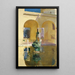 Estanque de Carlos V Alcázar de Sevilla - Joaquín Sorolla — cuadro enmarcado en la pared