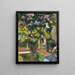 Lauriers rosas en el patio de la casa de los artistas - Joaquín Sorolla — cuadro enmarcado en la pared
