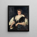 Portrait Painting of Frances Tracy Morgan - Joaquín Sorolla — framed artwork on a wall