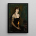 Portrait painting of Mme Orville E Babcock - Joaquín Sorolla — framed artwork on a wall