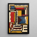 Structure with nested shapes - Joaquín Torres-García — framed artwork on a wall