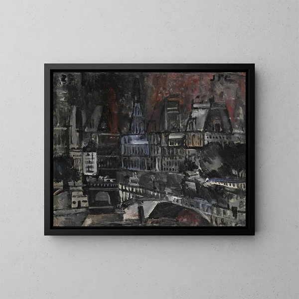 Hôtel de Ville Palacio de Justicia - Joaquín Torres-García — cuadro enmarcado en la pared