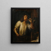 Retrato de un hombre en una ventana - Job Adriaensz. Berckheyde — cuadro enmarcado en la pared