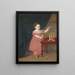 Portrait of a Child - Johan Anton Bech — framed artwork on a wall