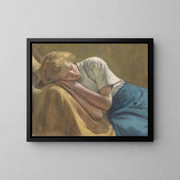 Niña oxidada - Johan Antonie de Jonge — cuadro enmarcado en la pared