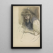 Estudio de una joven en vestido de marin - Johan Antonie de Jonge — cuadro enmarcado en la pared