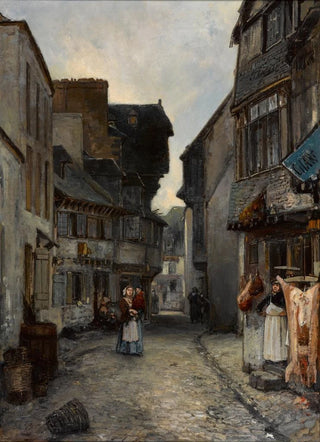 Johan Barthold Jongkind - A street in Landerneau.webp