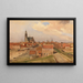 View of Maassluis - Johan Barthold Jongkind — framed artwork on a wall