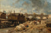 Bain bateaux-lavoirs cerca del Pont-Neuf - Johan Barthold Jongkind — vista de la obra